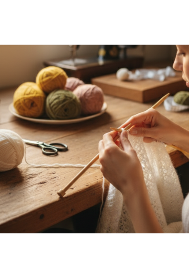 El Örgü Çocuk Elbisesi 4 Yaş